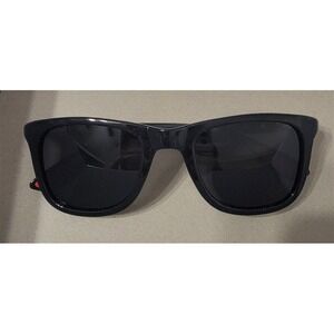 NWT Black Rectangle Sunglasses RB8707 Red Arms 117465